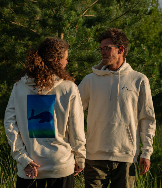 Hoodie 'Sound of the Ocean' (raw-white)